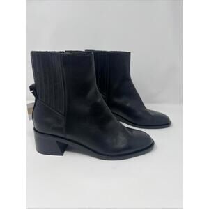 Dolce Vita Black Leather Waterproof Booties-S019-NWOB-Size 7.5
